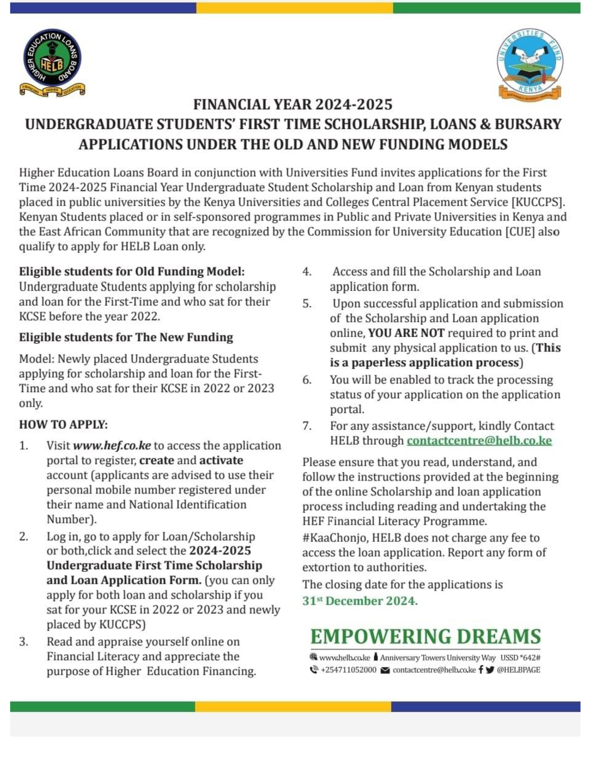 HELB New Funding Model (PDF)